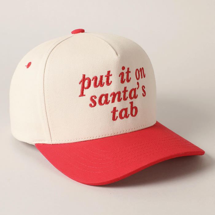 Put It On Santa's Tab Trucker Hat Ivy + Cloth