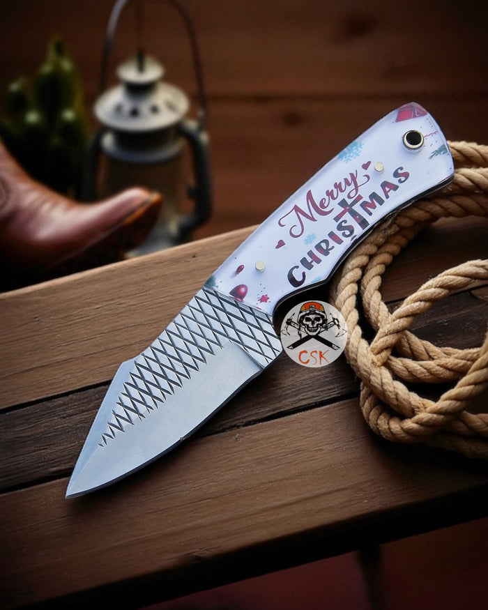 RaspEdge Christmas Blade – Holiday Edition Knife cskforged