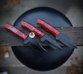 Red Honeycomb Blade Set-Ultra-Sharp Utility Knives cskforged