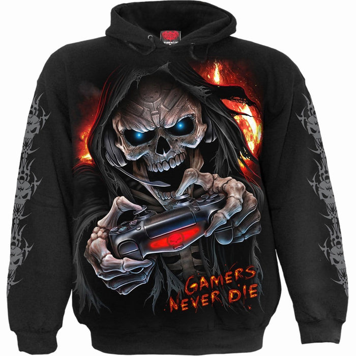 RESPAWN - Hoody Black Spiral USA
