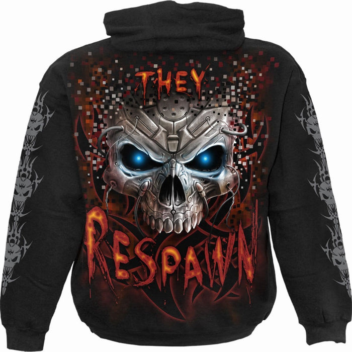 RESPAWN - Hoody Black Spiral USA