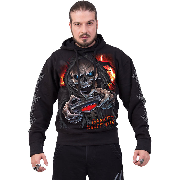 RESPAWN - Hoody Black Spiral USA