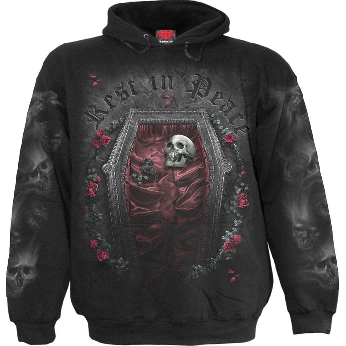 REST IN PEACE - Hoody Black Spiral USA