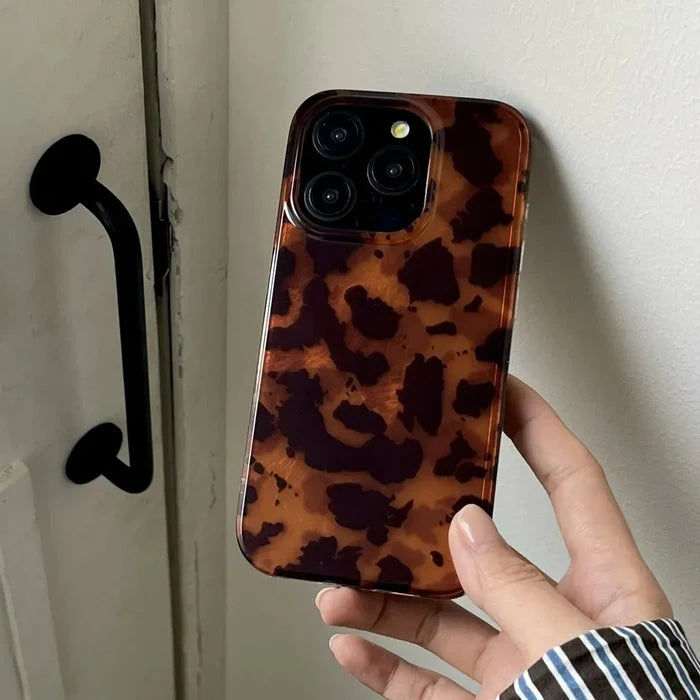 Retro Amber Texture Laser Phone Case For iPhone PhoneShells