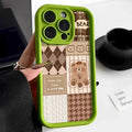 Retro Cute Bear Silicone Phone Case PhoneShells