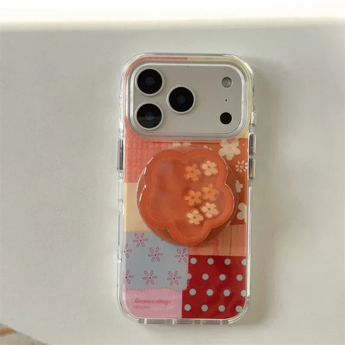 Retro Flower Cute Magnetic Phone Case For iPhone PhoneShells