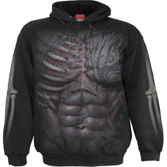 RIPPED - Side Pocket Hoody Black Spiral USA