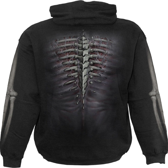 RIPPED - Side Pocket Hoody Black Spiral USA