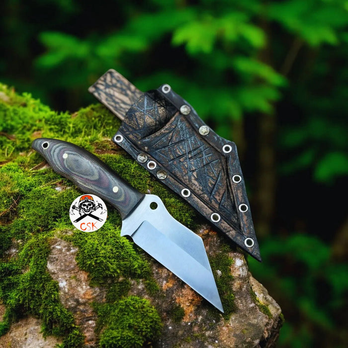 Ronin Fixed-Blade Knife with Durable G10 Handle by cskforged cskforged