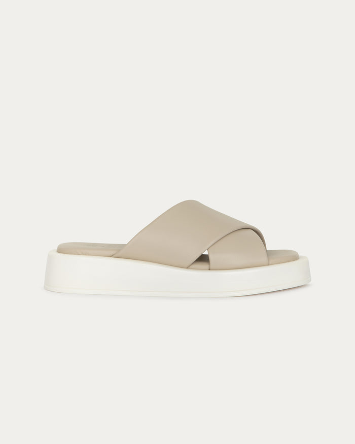 Sandali Corfù beige, vegani ecologici