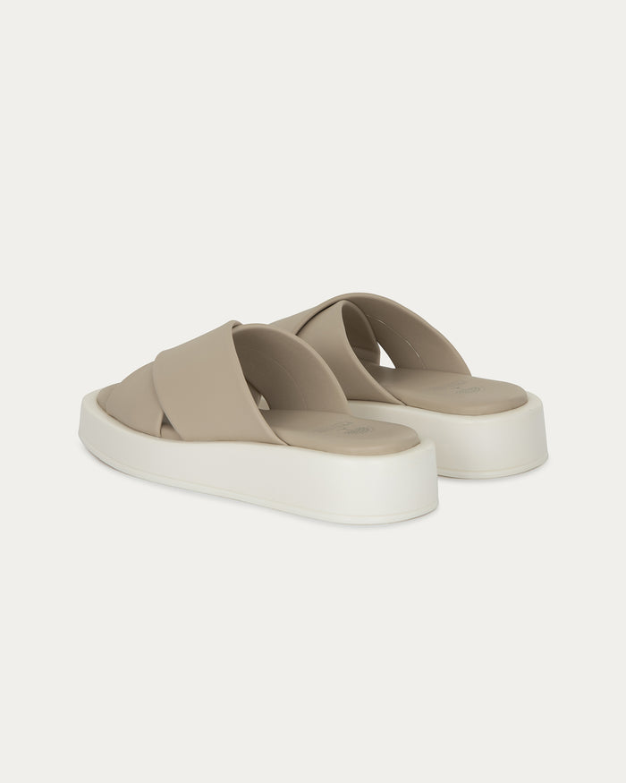 Sandali Corfù beige, vegani ecologici