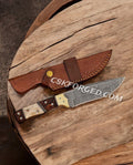 Savage Soul Damascus Blade -11" Hand Forged Hunting Knife cskforged