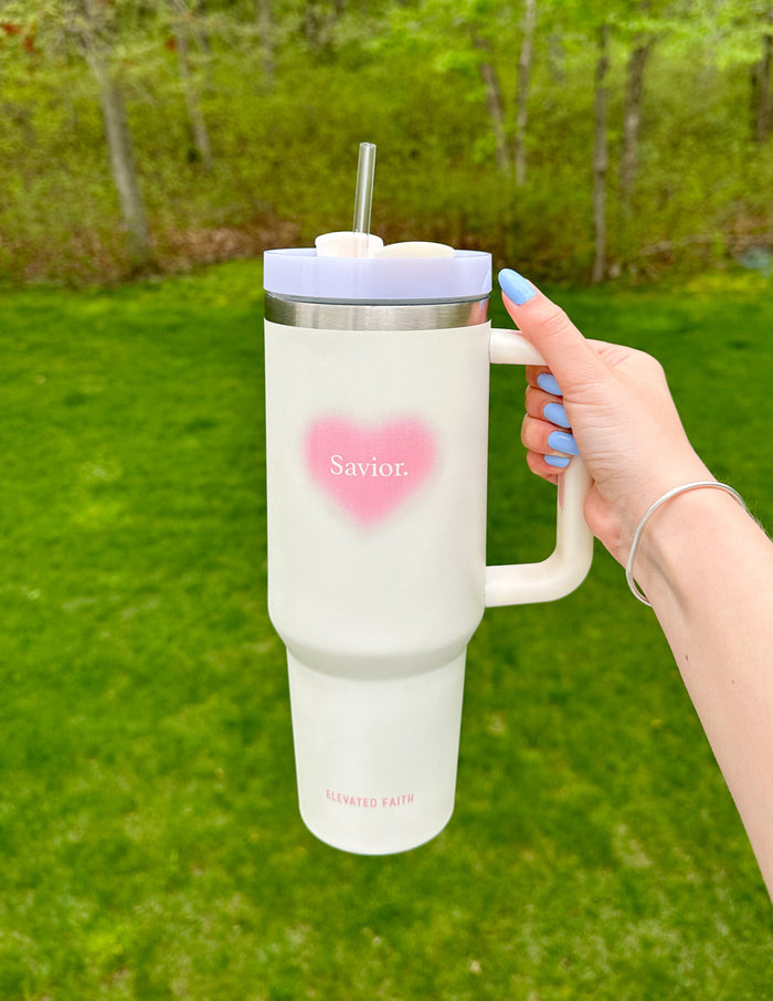 Savior 40 oz Tumbler Elevated Faith