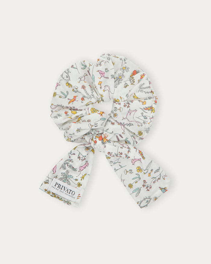 Scrunchy con fiocco rimovibile Liberty of London farm, elastico per capelli