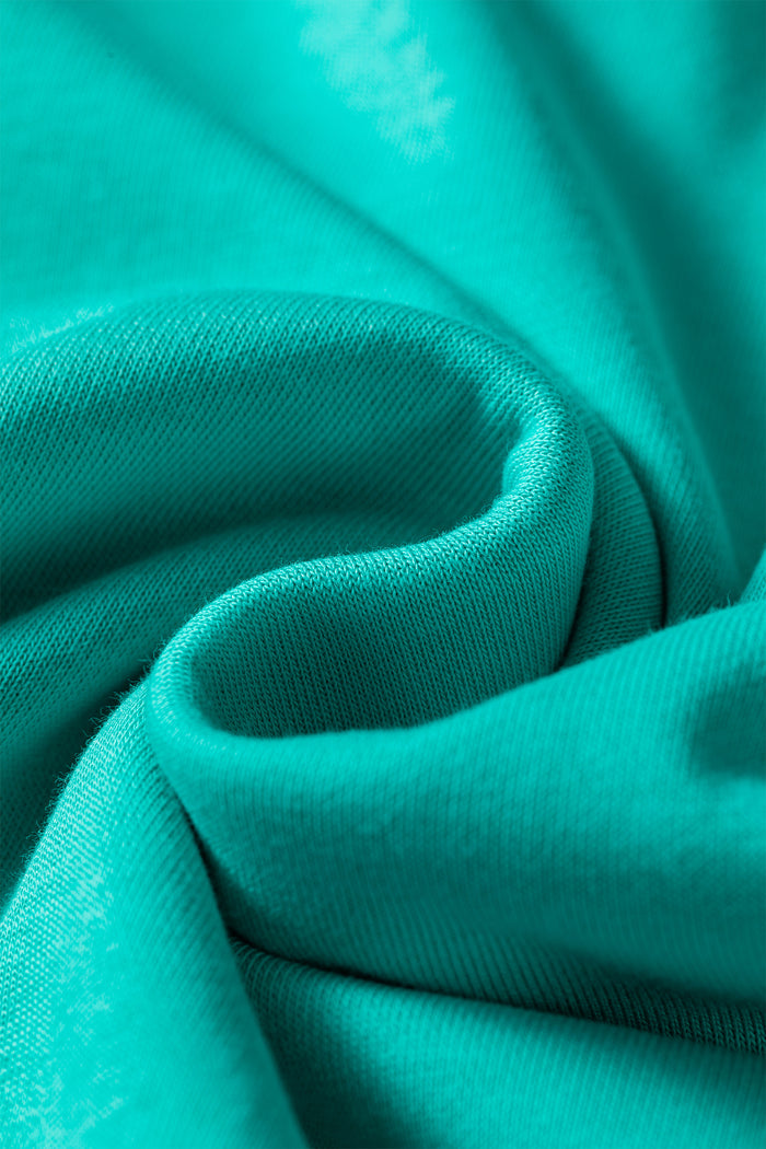 Sea Green Relaxed Fit Polo T Shirt Dress Shewin