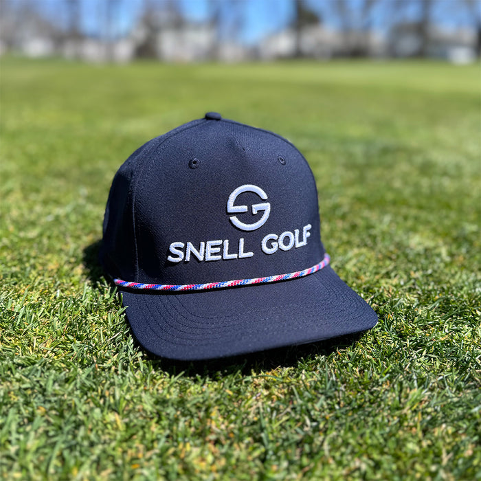 SG Rope Snapback Golf Hat Hats Snell Golf Navy Blue/Multi rope