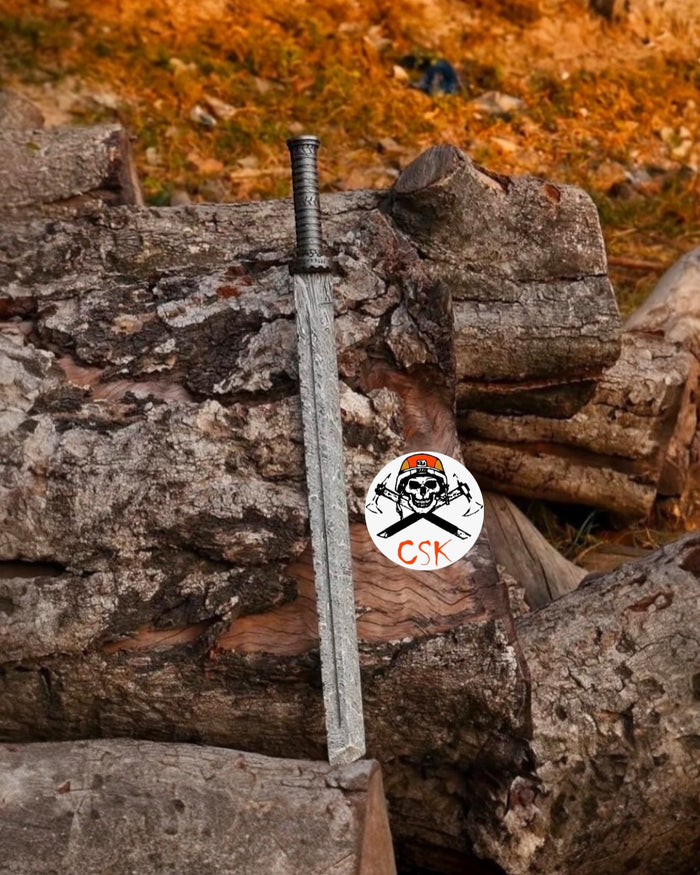 Shadow Fang – Damascus Steel Tanto Blade Sword cskforged