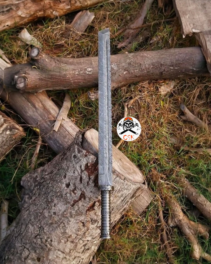 Shadow Fang – Damascus Steel Tanto Blade Sword cskforged