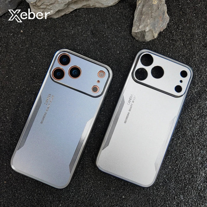 Shockproof Alloy Matte Metal Phone Case For iPhone PhoneShells
