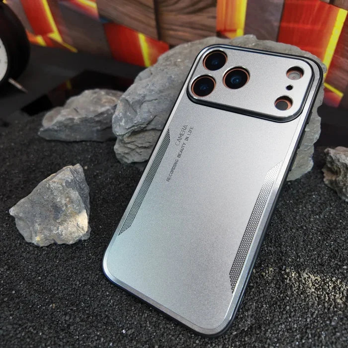 Shockproof Alloy Matte Metal Phone Case For iPhone PhoneShells