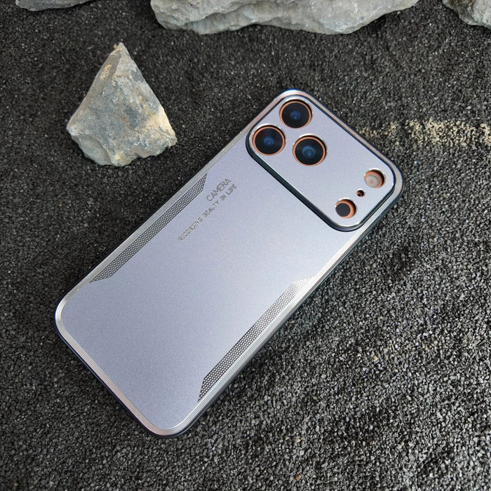Shockproof Alloy Matte Metal Phone Case For iPhone PhoneShells