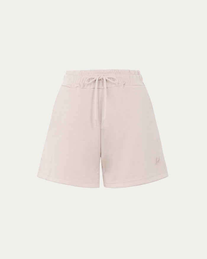 Shorts larghi donna beige