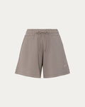 Shorts larghi donna grigio tortora