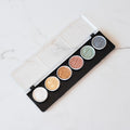 Silk Metallic Fintec Ink Palette for use with calligraphy and dip pens