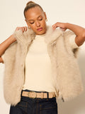 Silky Fur Vest Arctic Hare