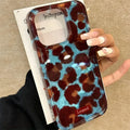 Simple Fashion Smudge Leopard Print Soft Phone Case For iPhone PhoneShells