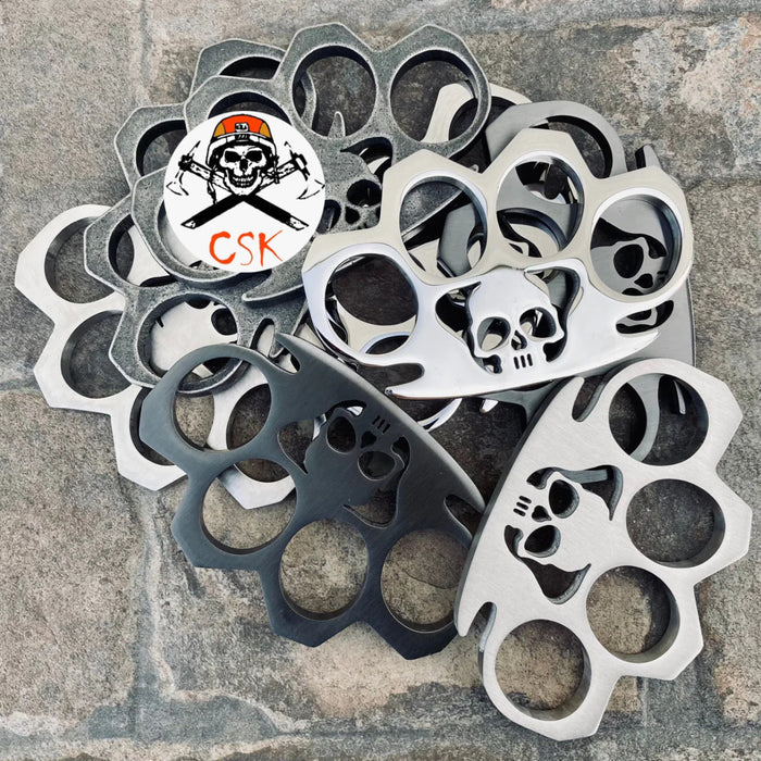 Skull 4 Finger Ring knuckle-Pick A Color cskforged