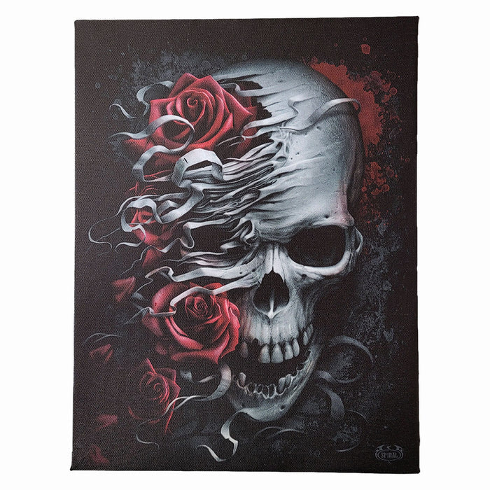SKULLS N' ROSES - Canvas Poster 25x19cm Spiral USA