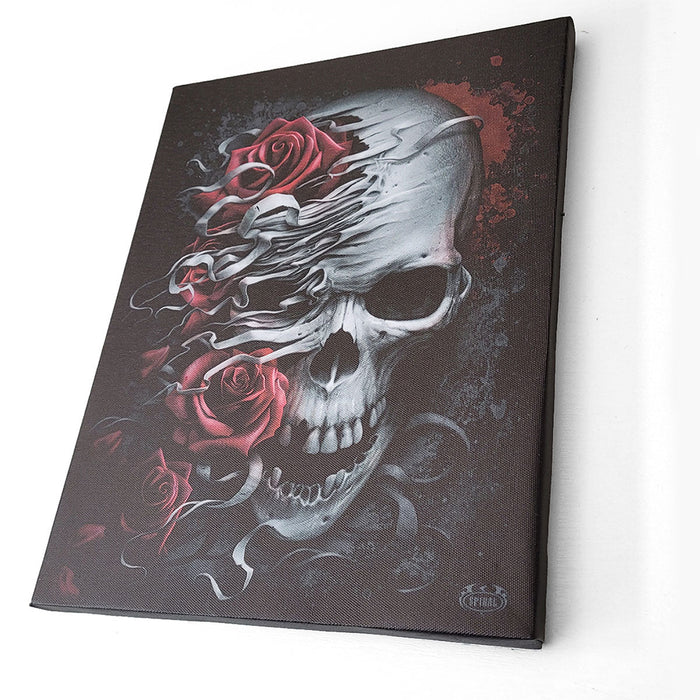 SKULLS N' ROSES - Canvas Poster 25x19cm Spiral USA