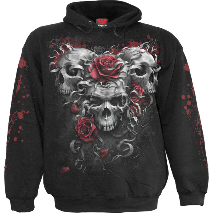 SKULLS N' ROSES - Kids Hoody Black Spiral USA