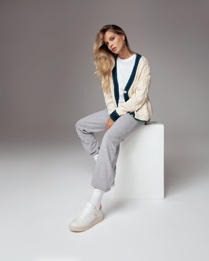 Sneakers Lauren bianco arancio, vegane ecologiche