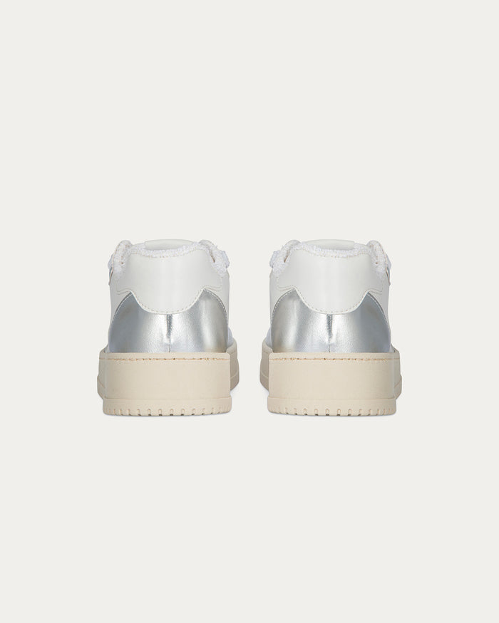 Sneakers Lauren bianco argento, vegane ecologiche