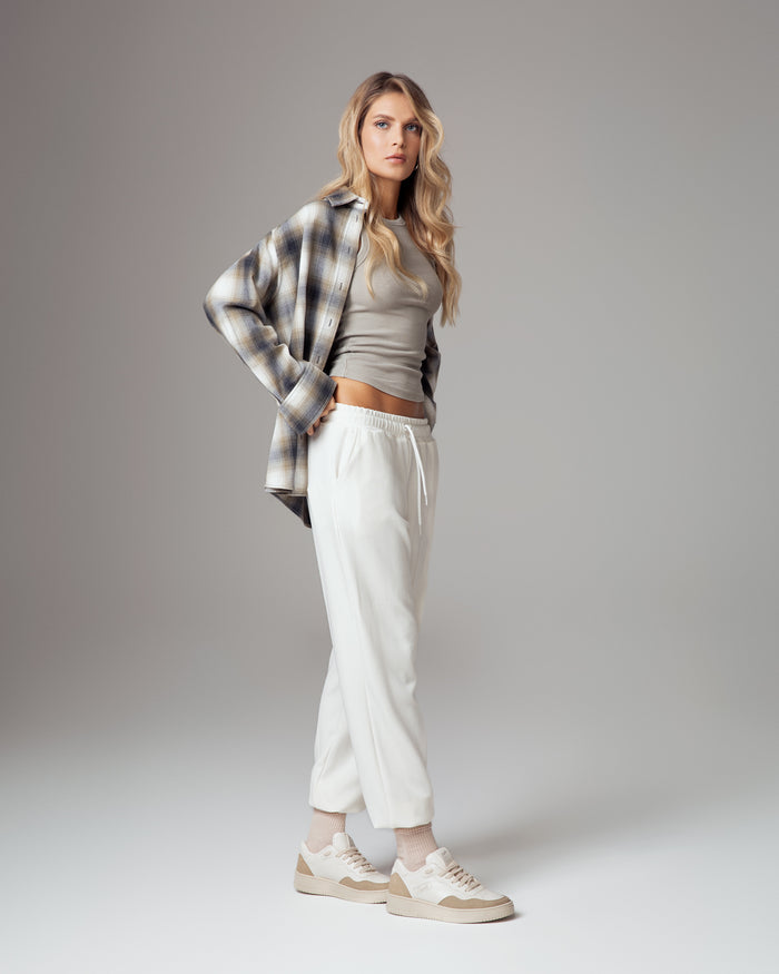 Sneakers Lauren bianco beige, vegane ecologiche