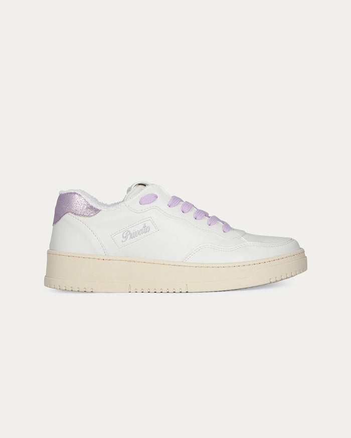 Sneakers Lauren bianco lilla, vegane ecologiche