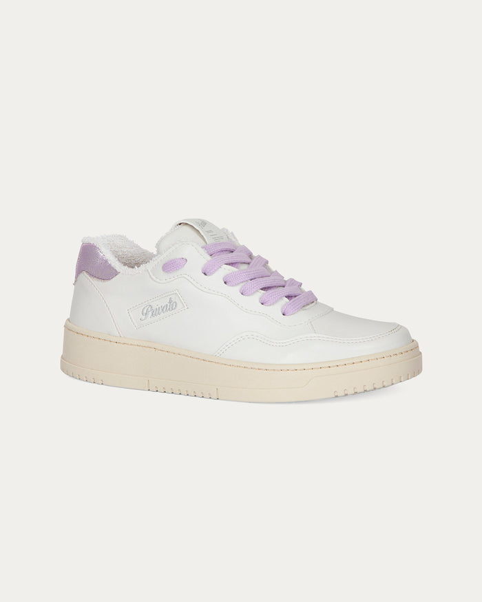 Sneakers Lauren bianco lilla, vegane ecologiche
