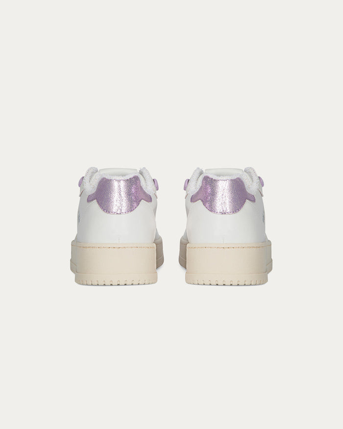 Sneakers Lauren bianco lilla, vegane ecologiche