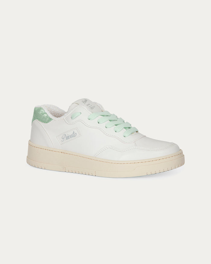 Sneakers Lauren bianco verde, vegane ecologiche