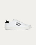 Sneakers Save the ocean bianco nero, vegane ecologiche