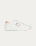 Sneakers Save the ocean bianco rosa, vegane ecologiche