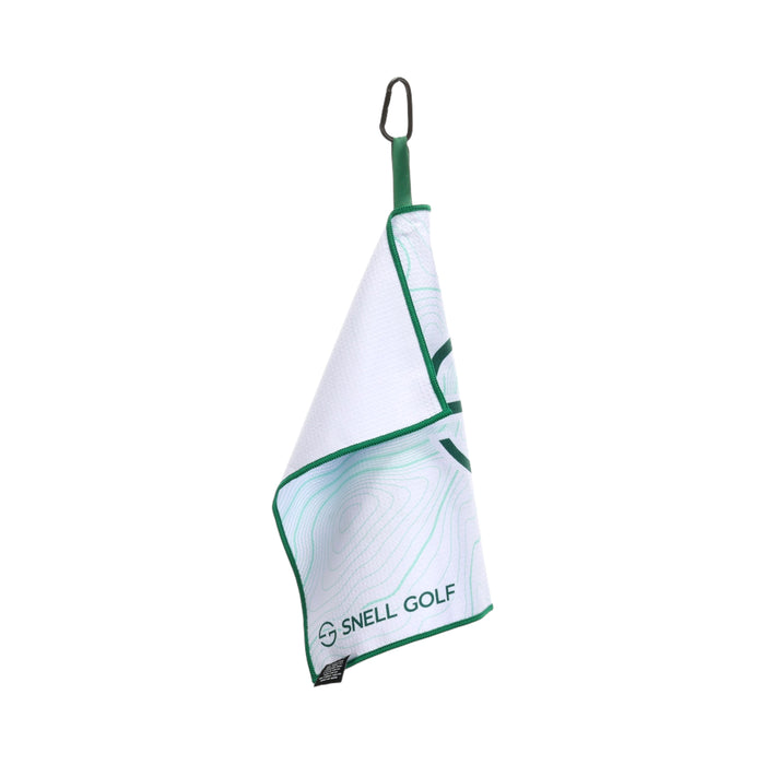 Snell Magnetic Performance Towel Towel Snell Golf White/Green