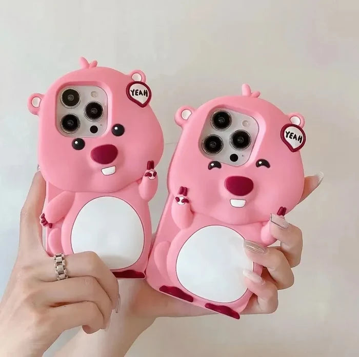 So Cute 3D Cartoon Pink Loopy Phone Case PhoneShells