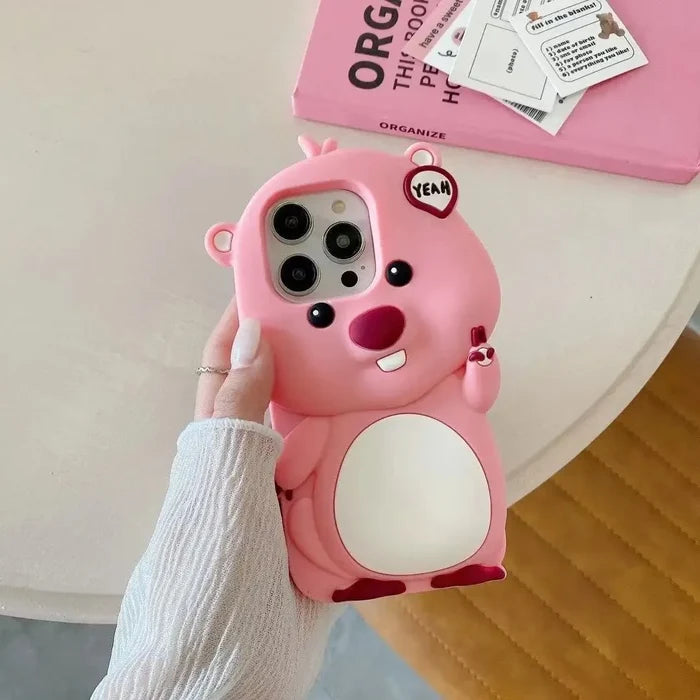 So Cute 3D Cartoon Pink Loopy Phone Case PhoneShells