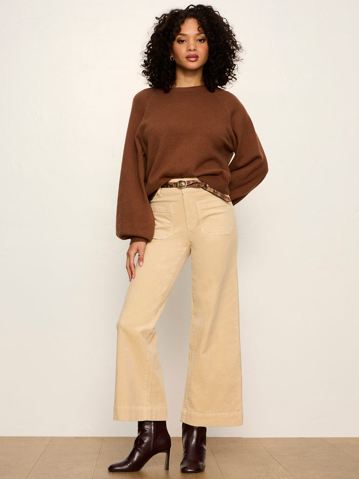 Soft Popover Sweater Cocoa Powder