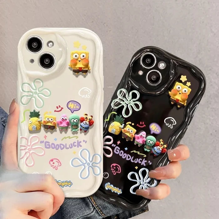 SpongeBob Friend Toy Cartoon Wave Soft Phone Case PhoneShells