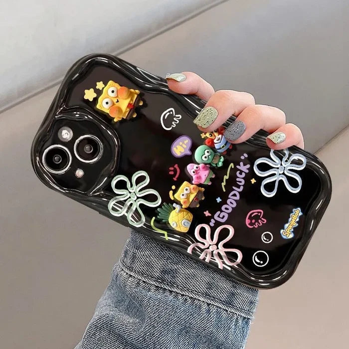 SpongeBob Friend Toy Cartoon Wave Soft Phone Case PhoneShells