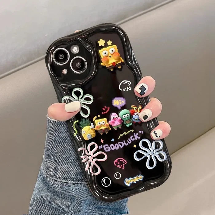SpongeBob Friend Toy Cartoon Wave Soft Phone Case PhoneShells